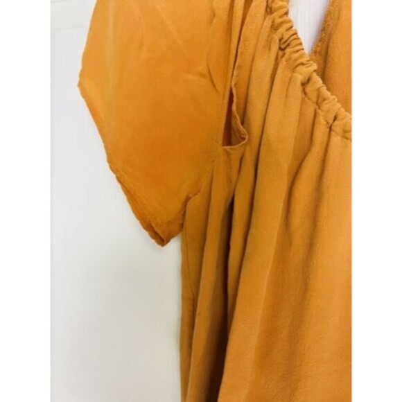 Joie Womens Size XS 100% Silk Shift Dress Short Sleeve Cinched Neckline - Picture 5 of 9